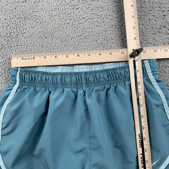 Nike Shorts Womens Medium Blue Dri-Fit Running Athletic Lined Drawstring Workout - Picture 3 of 7